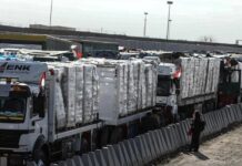 87 truk bantuan kemanusiaan masuk ke Gaza, pertama kalinya setelah 81 hari blokade