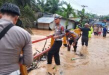 Curah Hujan Tinggi, 7 Desa di Kemuning Inhil Terdampak Banjir