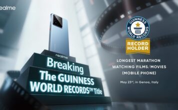 Jelang Rilis Global, Realme GT 7 Pecahkan Rekor Dunia Nonton Film Maraton 24 Jam