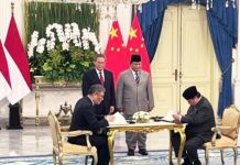 Prabowo dan Li Qiang saksikan penandatanganan empat kerja sama ekonomi
